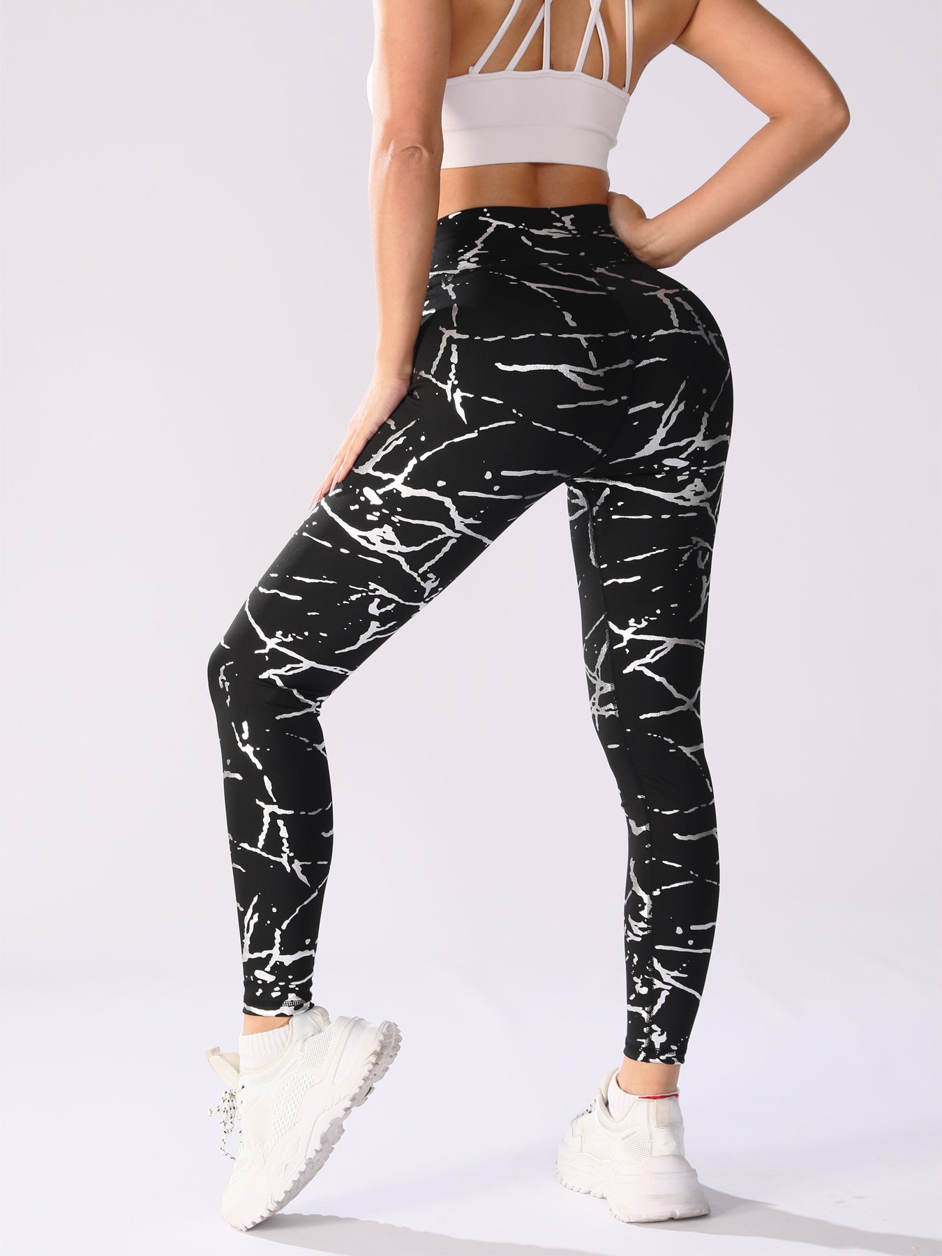 Bronzing Yoga Pants Women's High Waist Hip Lift Sun Protection