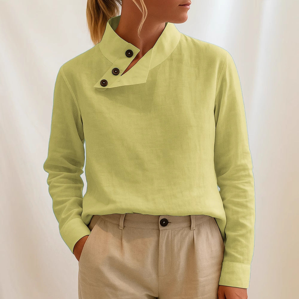 Casual Stand Collar Long Sleeve Conventional Pullover Digital Printing