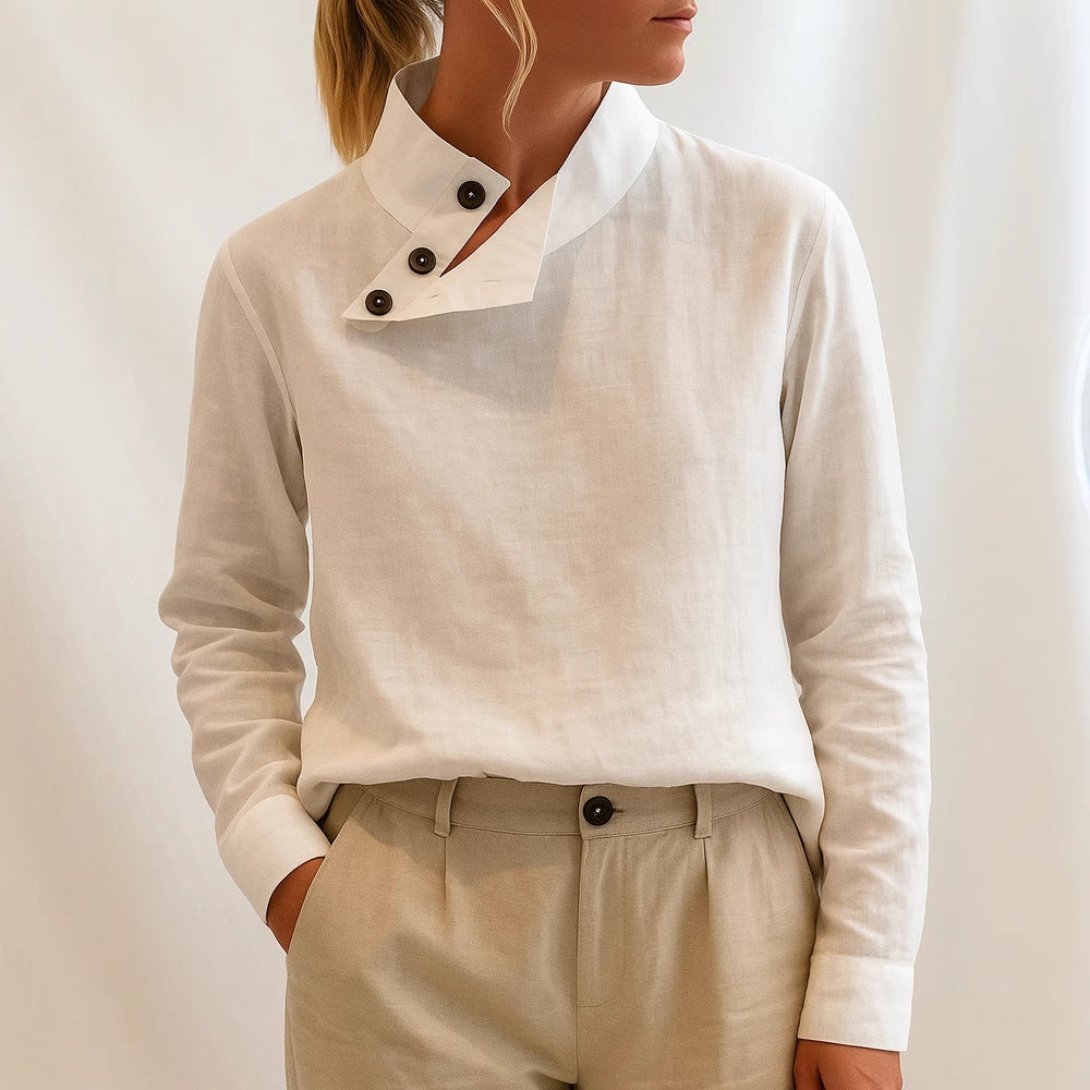 Casual Stand Collar Long Sleeve Conventional Pullover Digital Printing