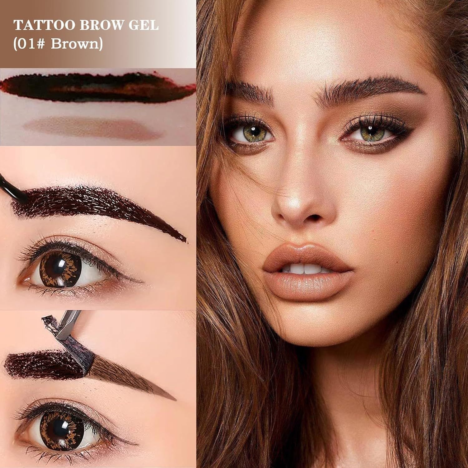 Tattoo Easy Peel Off Eyebrow Gel Cream Types Long-Lasting Smudge-Proof Sweat Resistant Waterproof Cosmetics