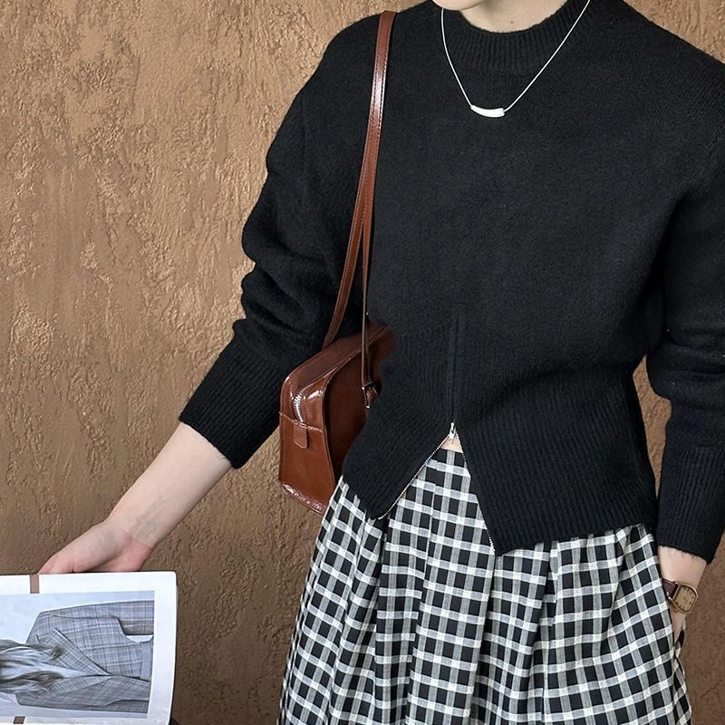 Casual Round Neck Sweater For Women